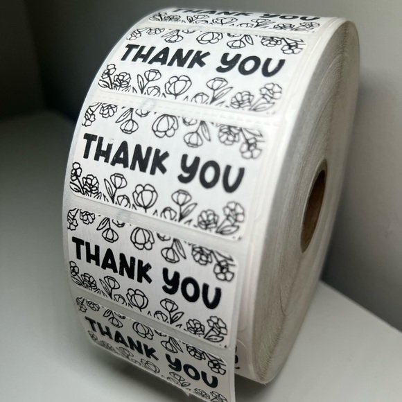 100 Thank You Stickers 2in | Packaging Supplies NWT​​​​​ - Picture 12 of 12